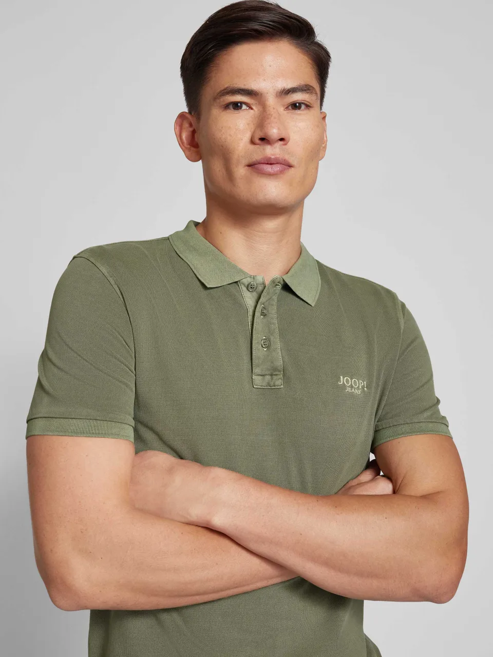 Regular Fit Poloshirt im unifarbenen Design Modell 'Ambrosio'