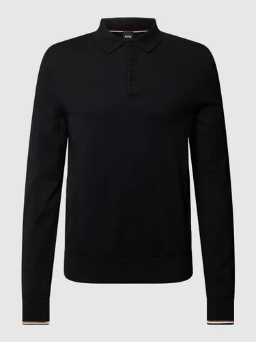 Regular Fit Poloshirt in langärmeligem Design Modell 'Gemello'