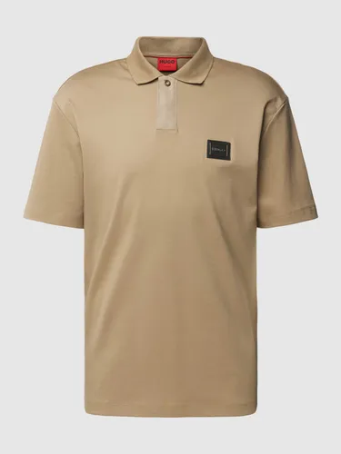 Regular Fit Poloshirt mit Label-Patch Modell 'Dagros'