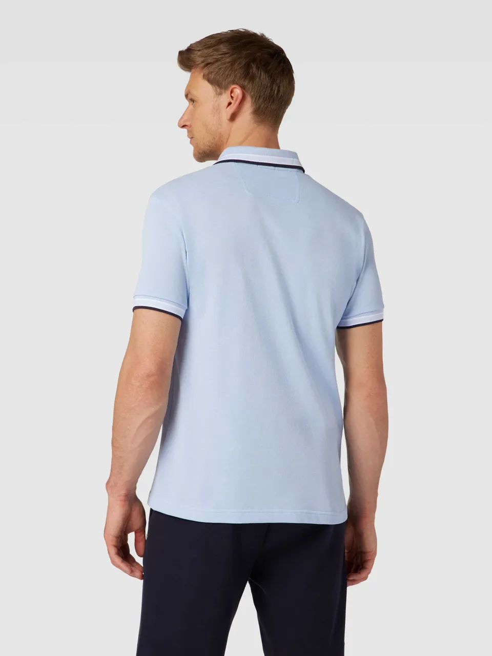 Regular Fit Poloshirt mit Label-Stitching Modell 'Paddy'