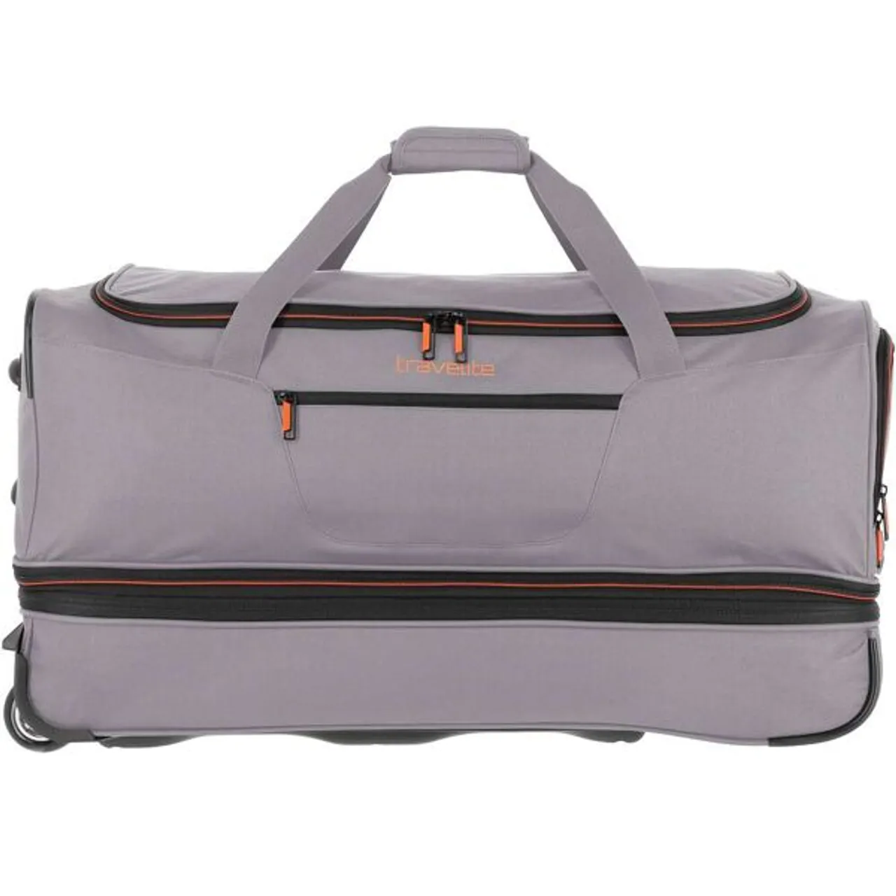 Reisetasche TRAVELITE "Basics, 70 cm, grau/orange" Gr. B/H/T: 70 cm x 46 cm x 37 cm, grau (grau, orange) Taschen Reisetaschen