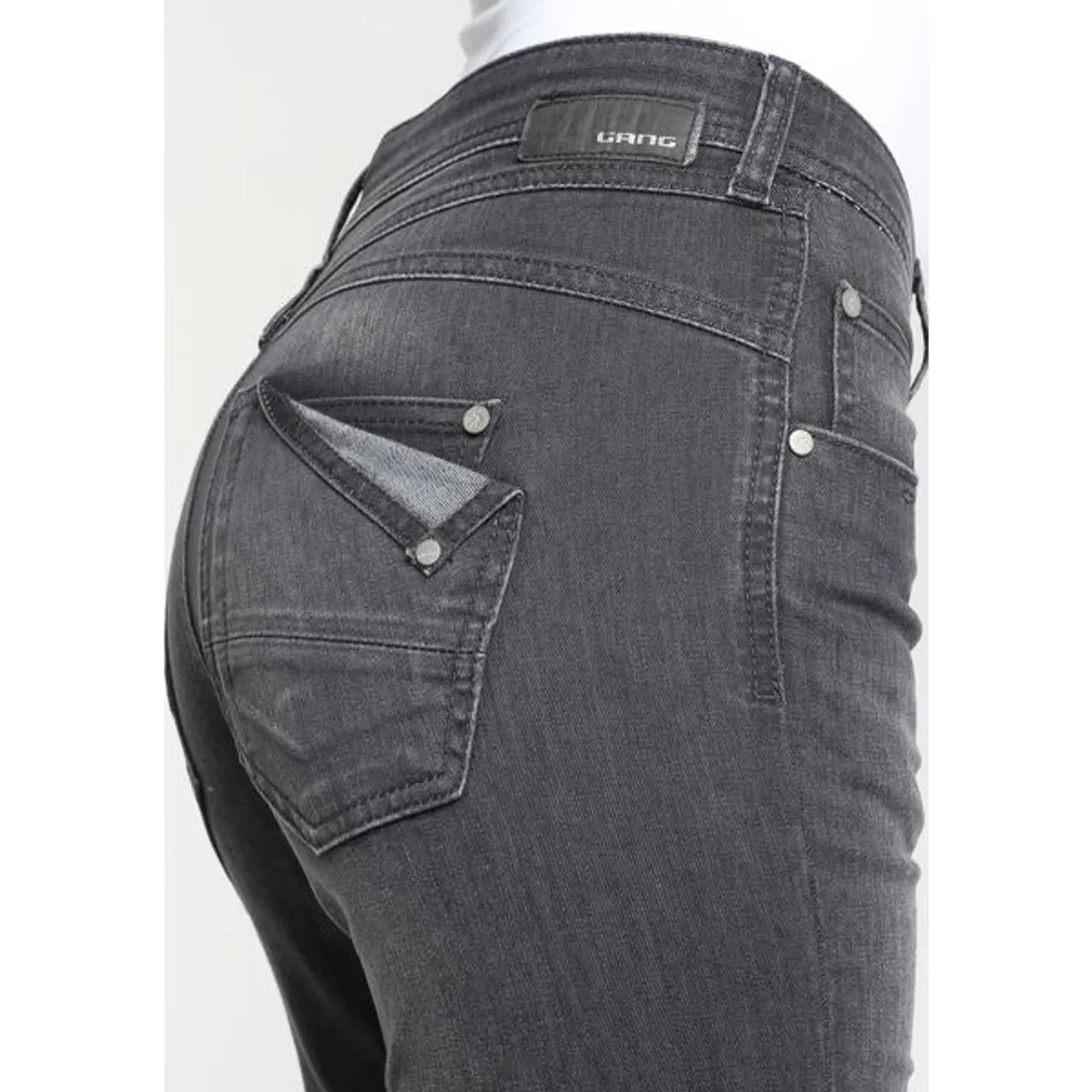 Relax-fit-Jeans GANG "94AMELIE" Gr. 26 (34), N-Gr, schwarz (universal class wash (black used)) Damen Jeans Weite