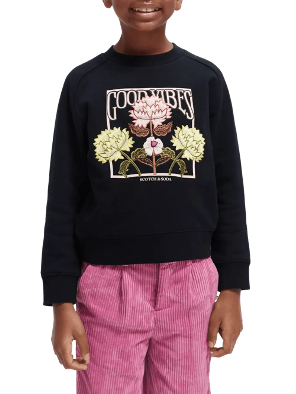 Relaxed Fit Sweatshirt mit Artwork - Größe 8 - Multicolor - Mädchen - Sweatshirthirt - Scotch & Soda