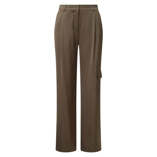 Relaxed Wide Leg Satinhose Comma