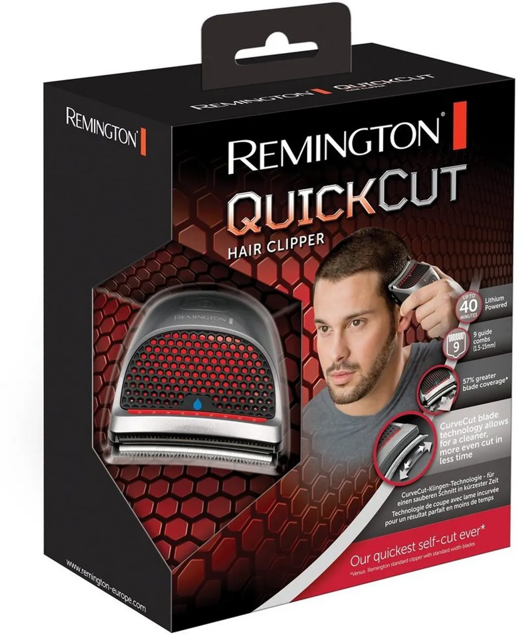 Remington Haar- und Bartschneider HC4250, QuickCut Haarschneider mit CurveCut-Klingen-Technologie