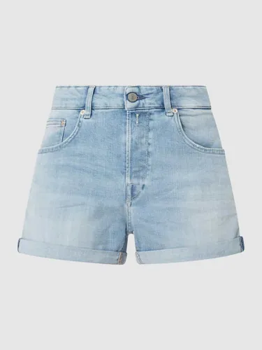 Replay Baggy Fit Jeansshorts mit Stretch-Anteil Modell 'Anyta' in Hellblau Melange
