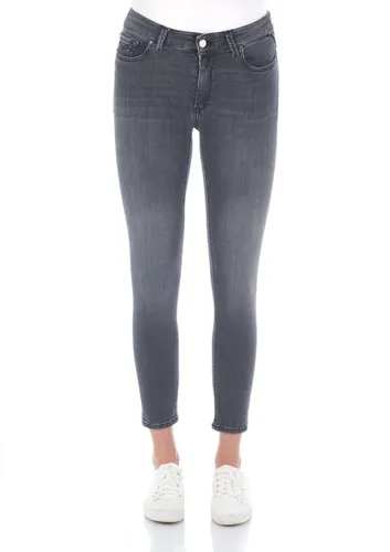 Replay Damen Jeans Luzien - Skinny Fit - Grau - Dark Grey