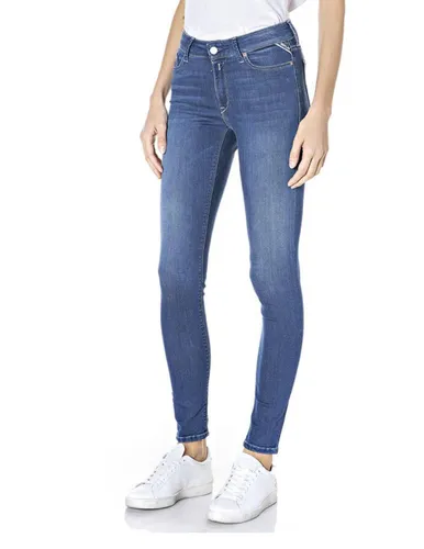 Replay Damen Jeans Luzien Skinny-Fit mit Power Stretch