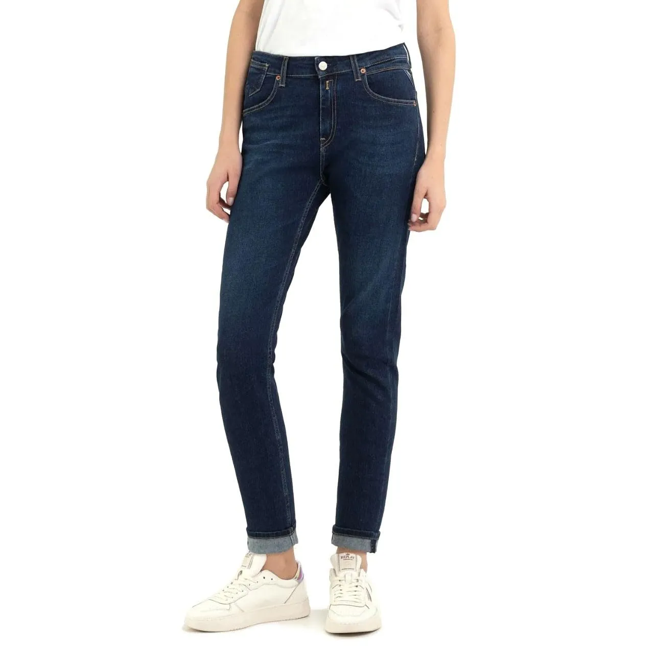 Replay Damen Jeans Marty Regular-Fit mit Stretch