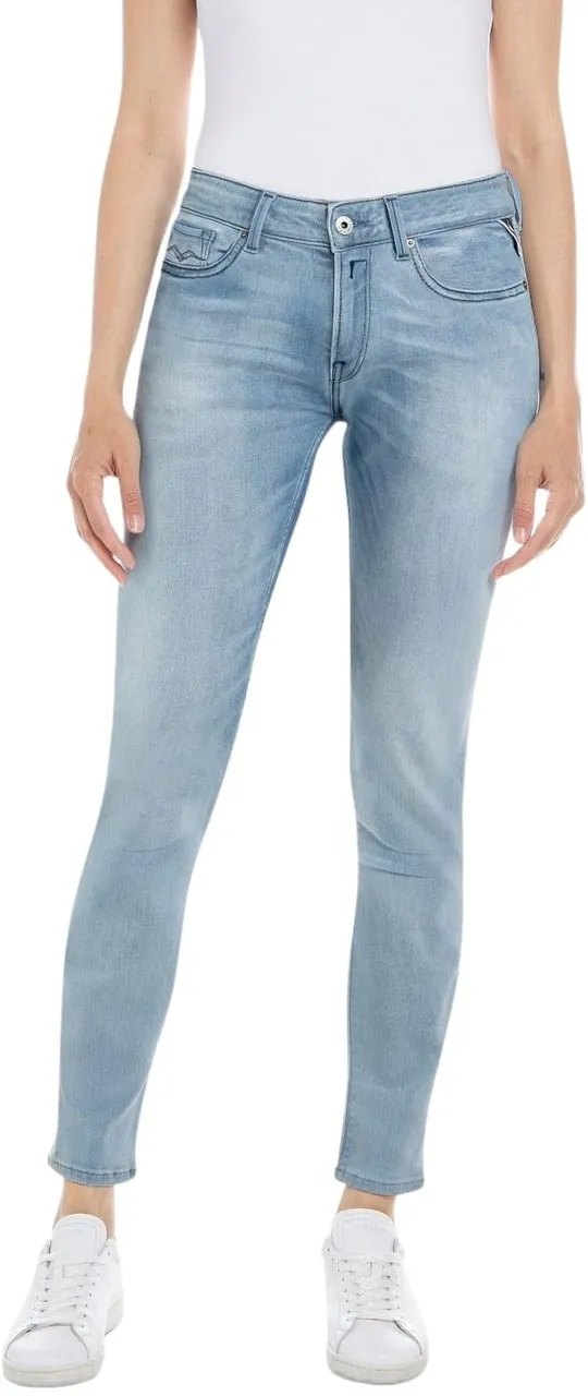 Replay Damen Jeans New Luz Skinny-Fit mit Comfort Stretch