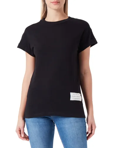 Replay Damen Regular fit T-Shirt Kurzarm Rose Label