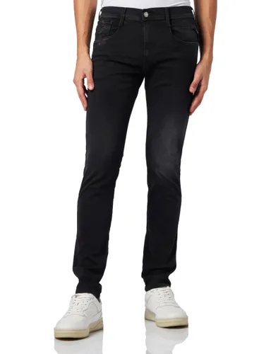 Replay Herren Jeans Anbass Slim-Fit Hyperflex Recycled mit