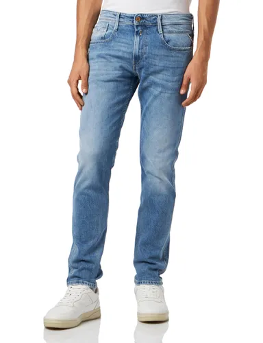 Replay Herren Jeans Anbass Slim-Fit mit Comfort Denim