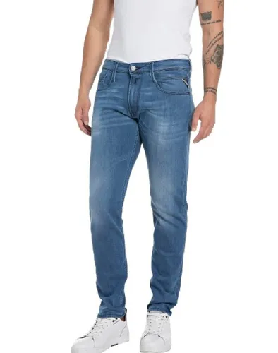 Replay Herren Jeans Anbass Slim-Fit mit Power Stretch