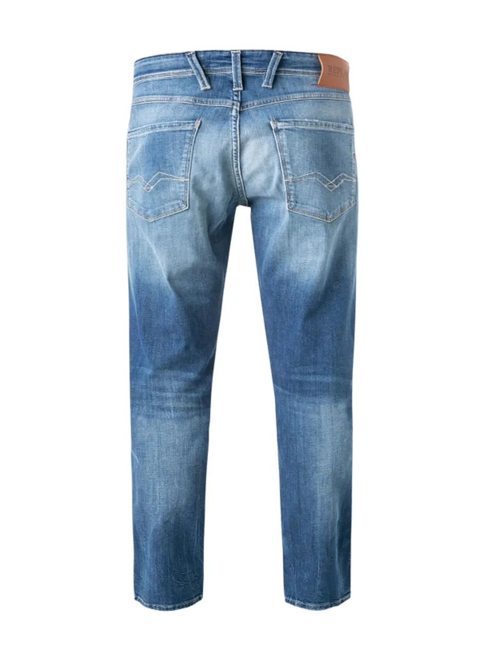 Replay Herren Jeans blau Baumwoll-Stretch