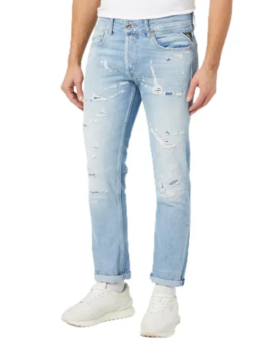Replay Herren Jeans Grover Straight-Fit Aged