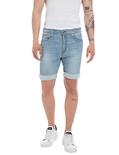 Replay Herren Jeans Shorts RBJ 901 Tapered-Fit mit Comfort