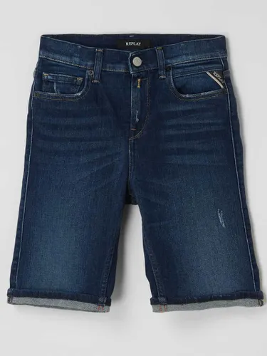 Replay Jeansshorts mit Stretch-Anteil Modell 'Coyne' in Dunkelblau
