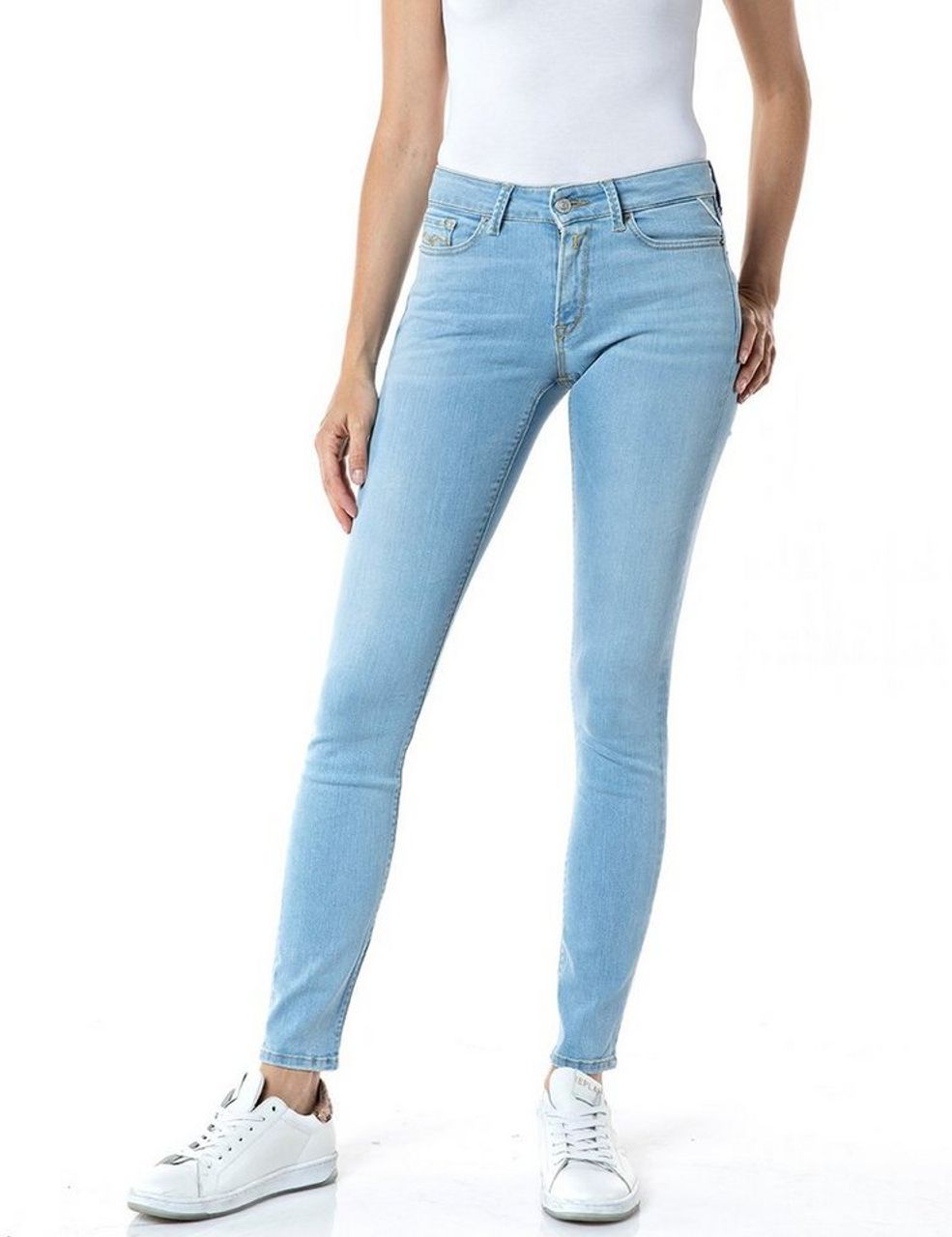 Broom slump celle Replay Damen Jeans New Luz - Skinny Fit - Blau - Light Blue - Preise  vergleichen