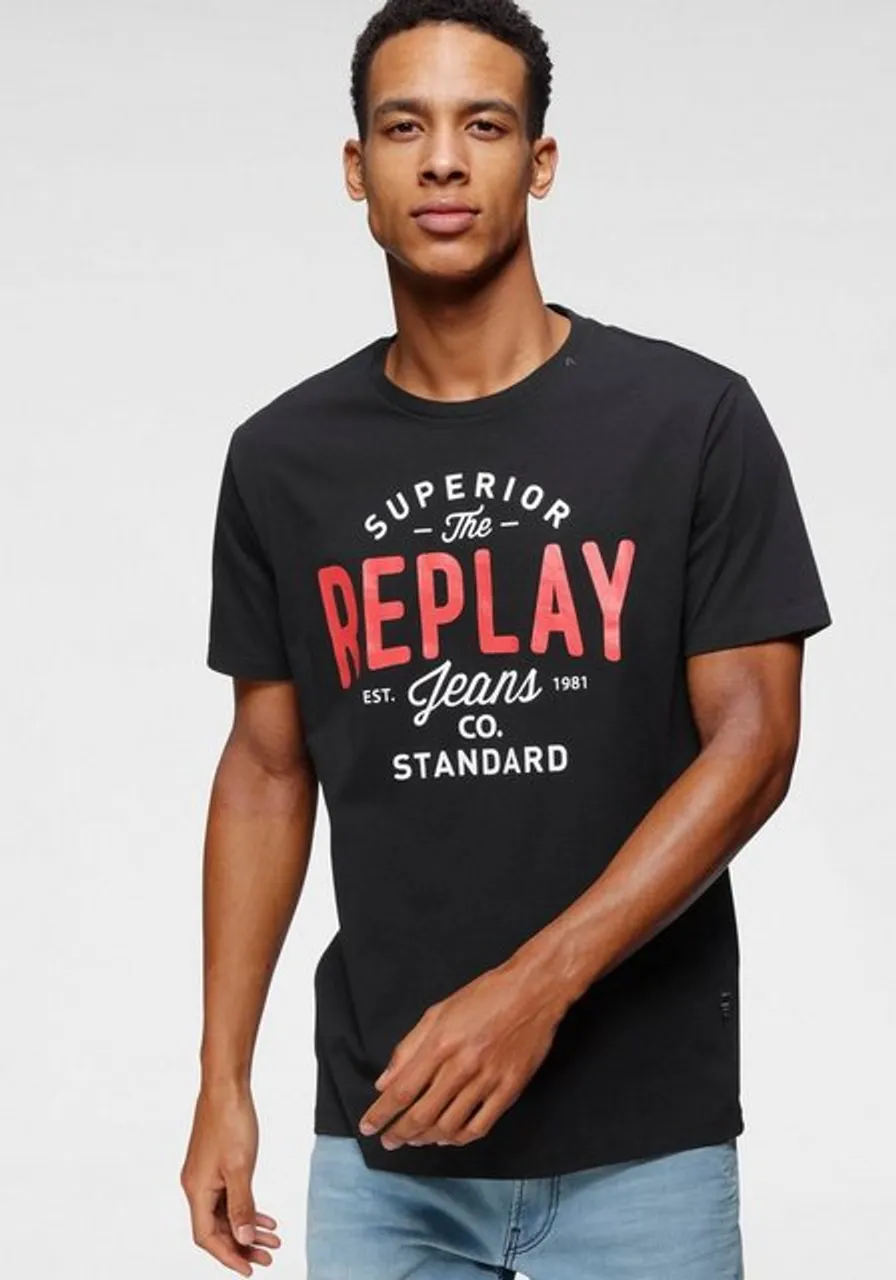 Replay T-Shirt mit Markendruck - Preise vergleichen