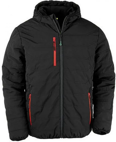 Result Outdoorjacke Recycled Black Compass Padded Winter Jacket