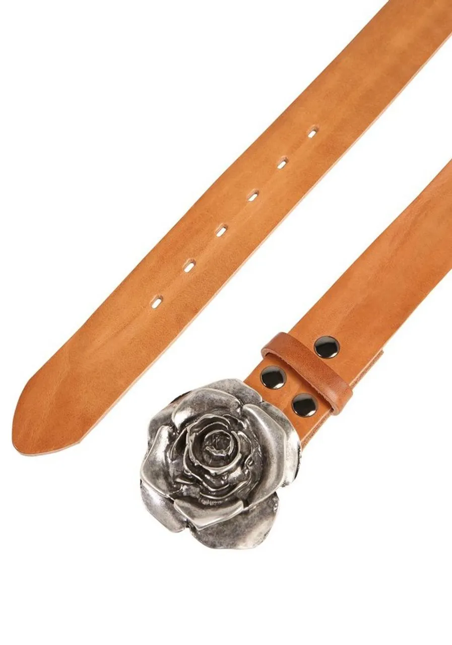 RETTUNGSRING by showroom 019° Ledergürtel mit austauschbarer Schließe »Rose«