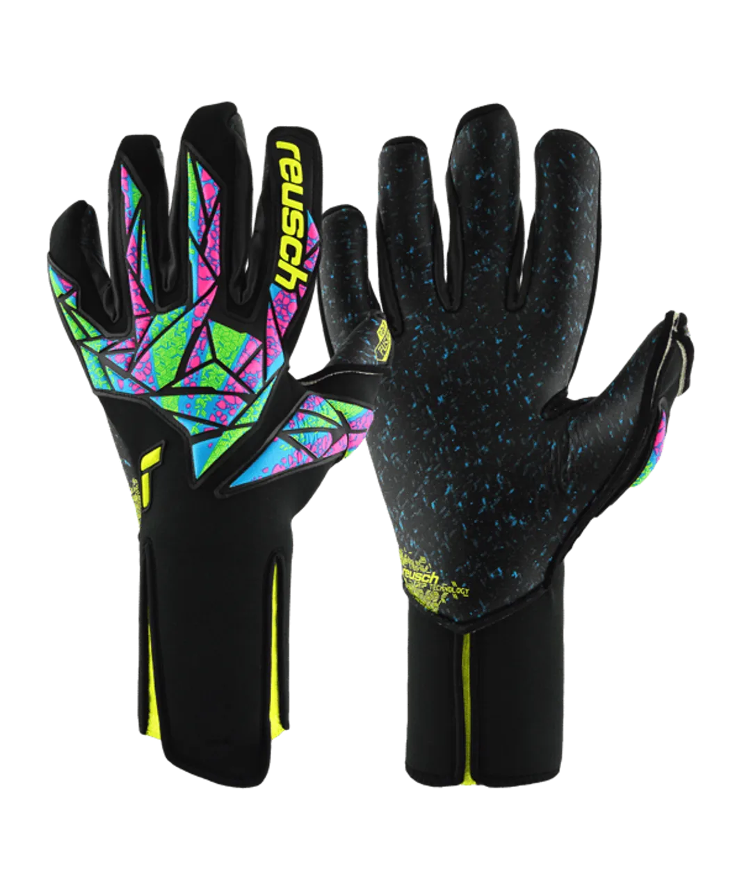 Reusch Attrakt Fusion TW-Handschuhe Strapless 2024 Schwarz Gelb F7052