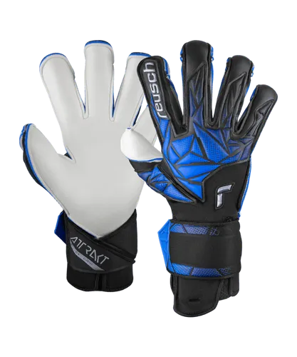 Reusch Attrakt Re:Grip TW-Handschuhe Schwarz Blau F7737