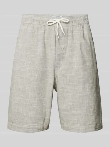 REVIEW Shorts mit elastischem Bund in Oliv