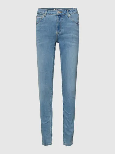 Review Skinny Fit Jeans mit Eingrifftaschen in Hellblau