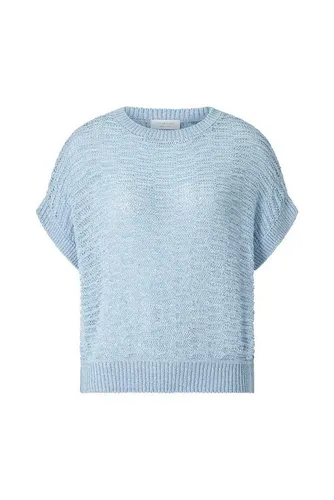Rich & Royal Sweatshirt sleeveless tape yarn crew-neck, cotton blue