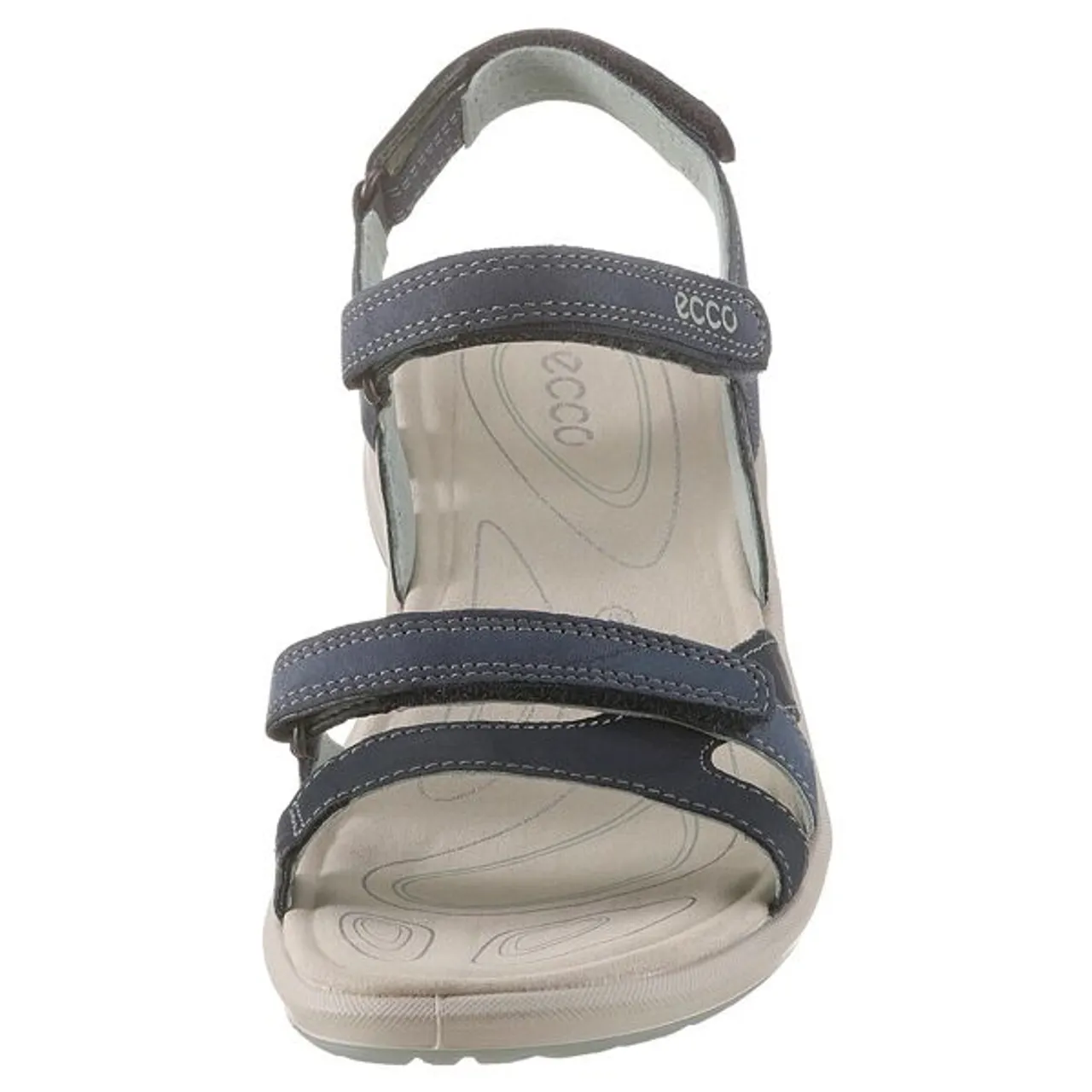 Riemchensandale ECCO "CRUISE" Gr. 41, grau (dunkelblau, grau) Damen Schuhe Sandalen