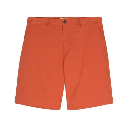 Ripstop-Textur Burnt Orange Shorts Maison Kitsuné