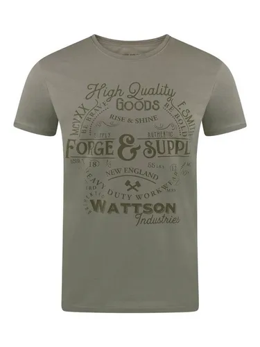 riverso T-Shirt Herren Printshirt RIVLeon Regular Fit (1-tlg) Kurzarm Tee Shirt mit Rundhalsausschnitt aus 100% Baumwolle