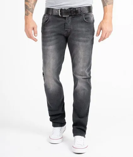 Rock Creek Straight-Jeans Herren Jeans Regular Fit Dunkelgrau RC-2158