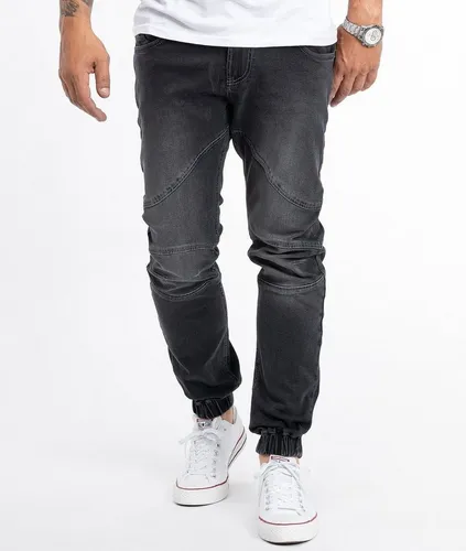 Rock Creek Tapered-fit-Jeans Herren Jeans Jogger-Style Dunkelgrau RC-2188