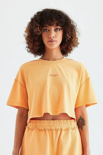 Rockupy T-Shirt Cropped für Damen in Orange "Lara
