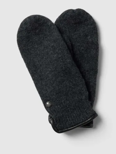 Roeckl Handschuhe aus Schurwolle Modell 'WALK' in Anthrazit