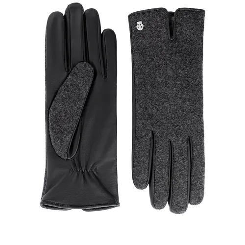 ROECKL - Handschuhe Grünwald für Damen Loden-Leder Black