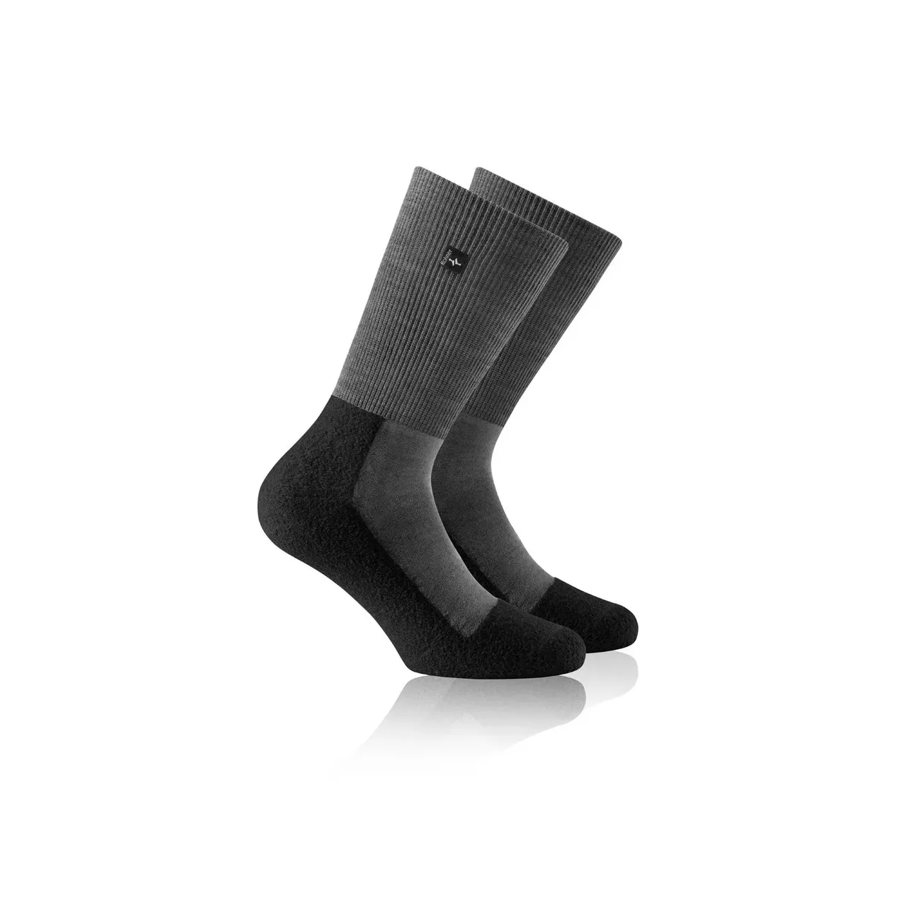 Rohner Oiginal SupeR Light Socken schwarz-grau