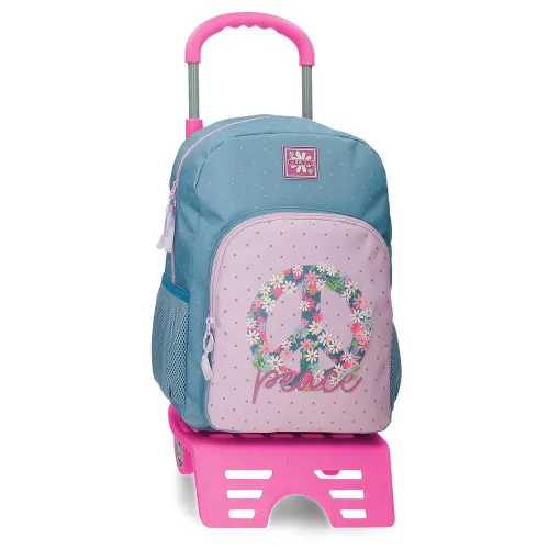ROLL ROAD Peace Rucksack mit Trolley