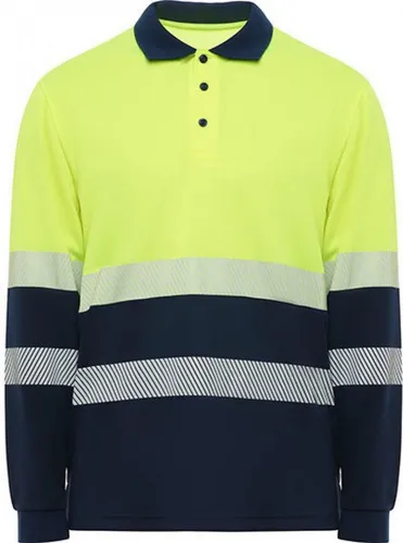 Roly Warnschutz-Shirt Polo Shirt Vega Long Sleeve S bis 4XL