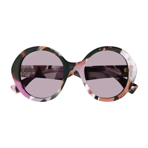 Rosa lila Sonnenbrille für Frauen Gucci