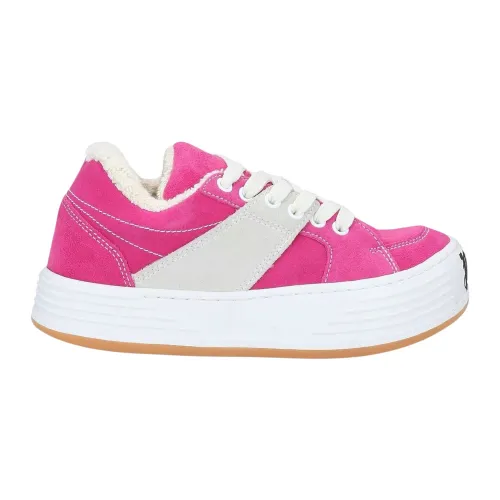 Rosa Suede Logo Sneakers Palm Angels
