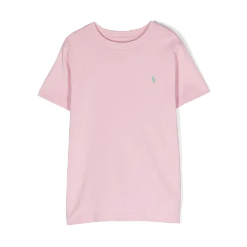 Rosa T-Shirts und Polos mit Besticktem Logo Polo Ralph Lauren
