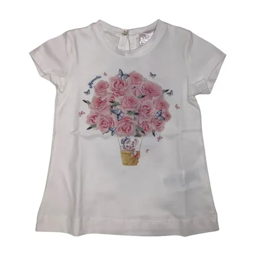 Rosenstrauß T-Shirt für Neugeborene Monnalisa