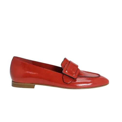 Rote Lackloafers - Zeitgemäßer Stil,Beige Lackleder Loafers - Zeitgemäßer Stil DEL Carlo