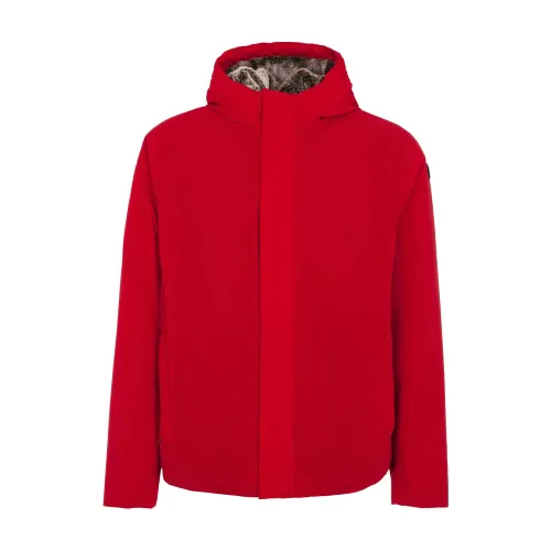 Rote Synthetische Winterjacke Suns