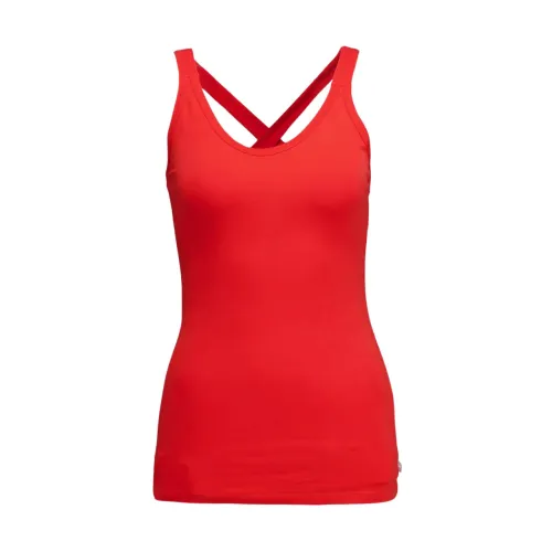 Rotes Cross Back Tank Top 10Days