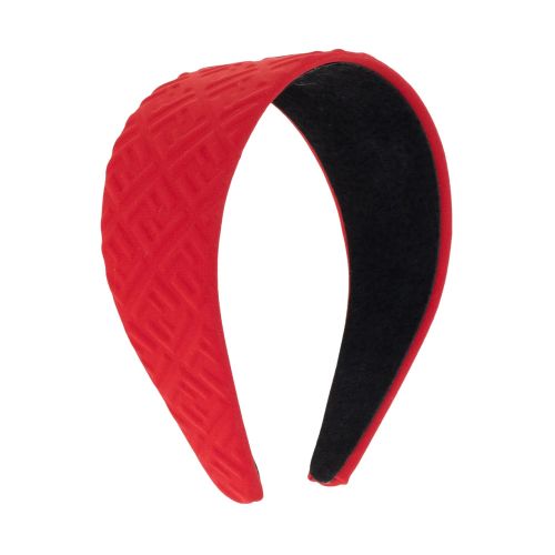 Rotes Haarband mit erhöhtem Monogramm Fendi